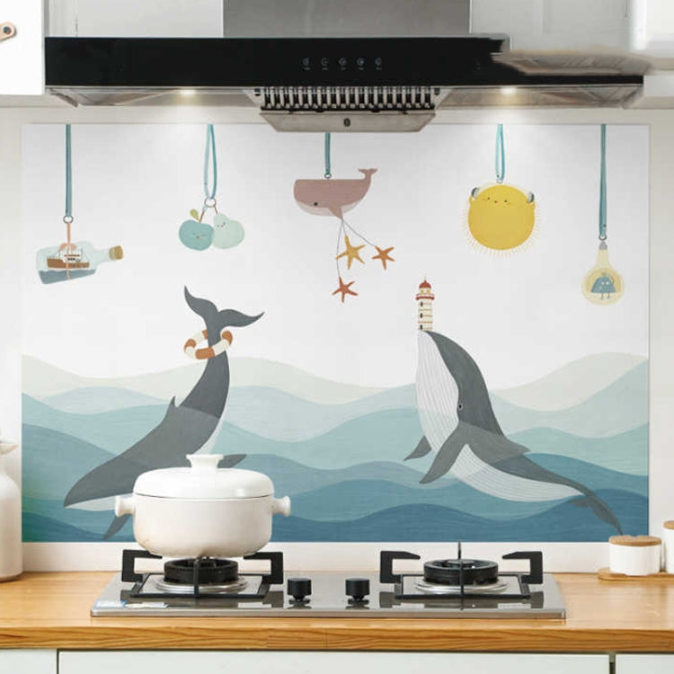 90x30cm Small Kitchen Stove Tile Oil Smoke Stickers  Waterproof And Anti Oil Stain Cartoon Wallpaper My Store