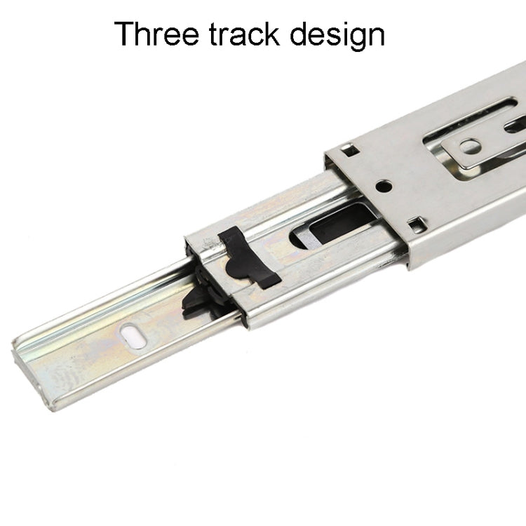 Thickened Three Sections Ball Slide Mute Drawer Track Rail My Store