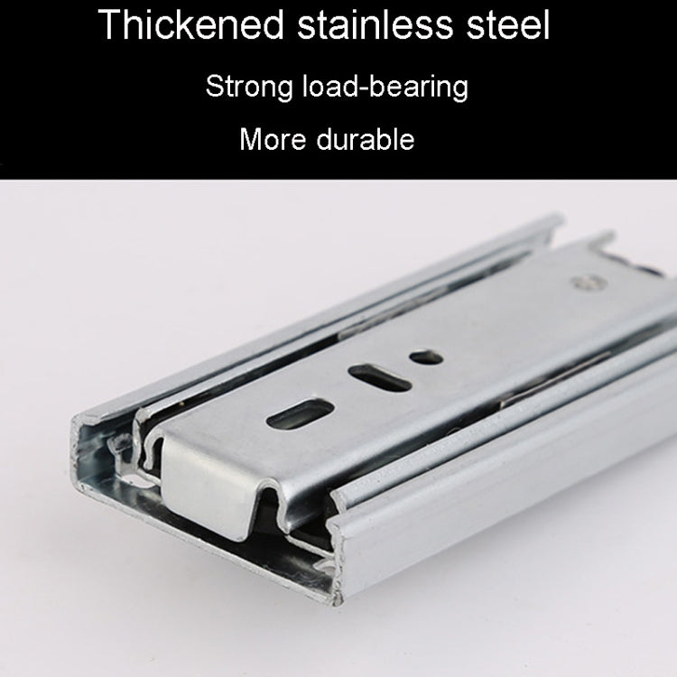 Thickened Three Sections Ball Slide Mute Drawer Track Rail