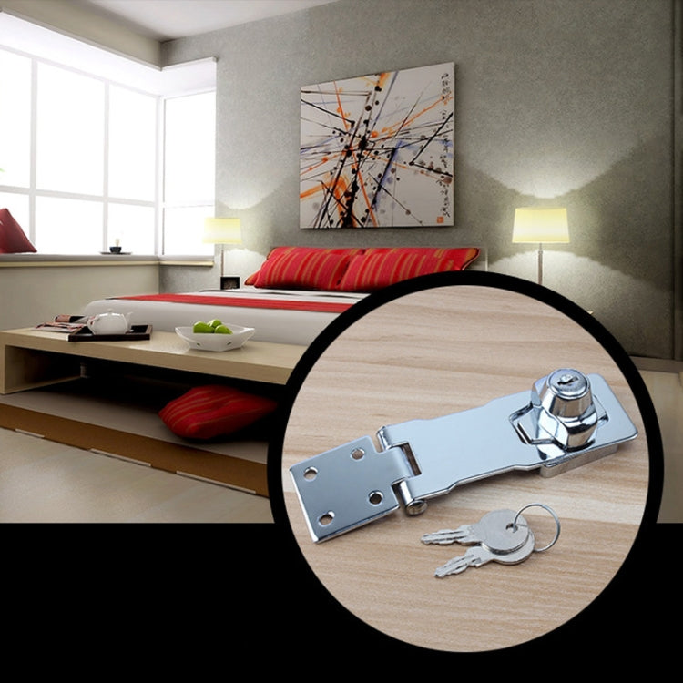 No Hole Hook With Locking Hasp Chest Of Drawers Door Lock With Iron Key My Store