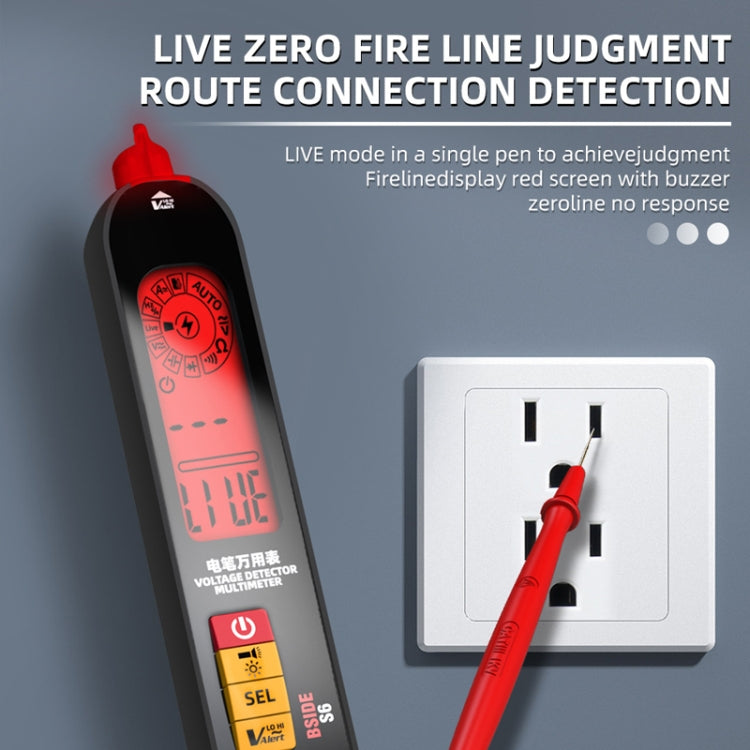 BSIDE S6 Smart Digital Multimeter Current Test Pen Capacitance Temperature Voltage Detector Reluova