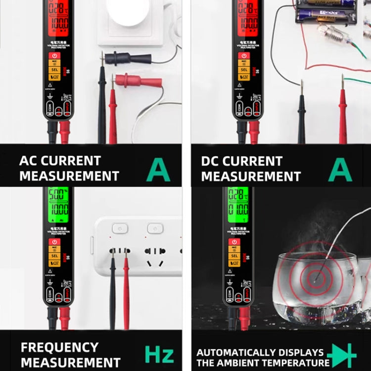 BSIDE S6 Smart Digital Multimeter Current Test Pen Capacitance Temperature Voltage Detector Reluova