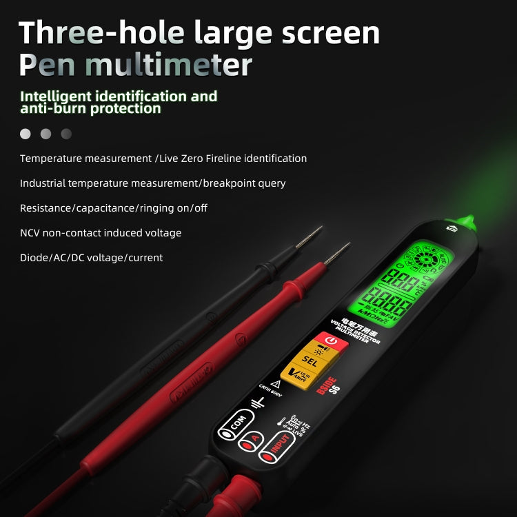 BSIDE S6 Smart Digital Multimeter Current Test Pen Capacitance Temperature Voltage Detector Reluova