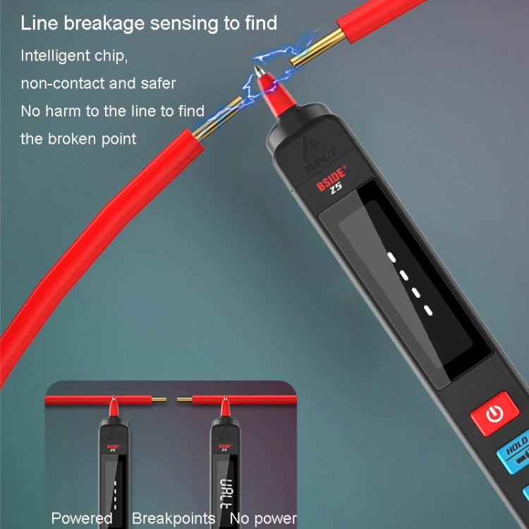 BSIDE Z5 Smart Pen Multimeter Backlight LCD 6000 Counts Auto Voltage Detector Reluova