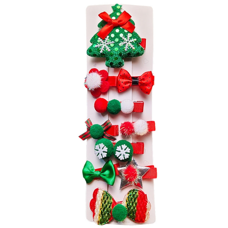 10-in-1 Children Hairpin Set Cute Girls Christmas Hairpins