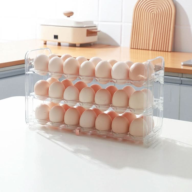 Refrigerator Flip-Type Eggs Storage Rack Egg Fresh-keeping Box Reluova