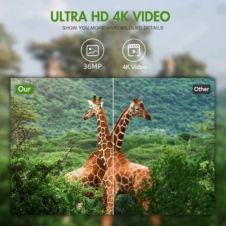 4K Outdoor Tracking Hunting Camera App Remote Phone Operation To View Photos / Videos At Any Time Reluova