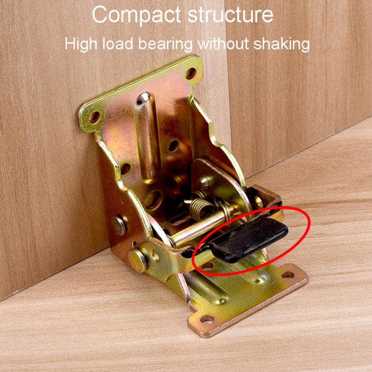 Collapsible Hinge Furniture Table Splicing Hardware With 10 Screws