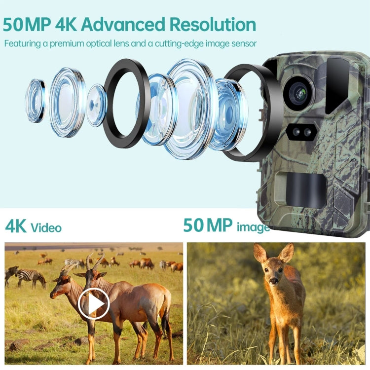 Mini Wildlife Hunting Camera 50MP/4K Keep Way Night Vision Infrared Camera Reluova