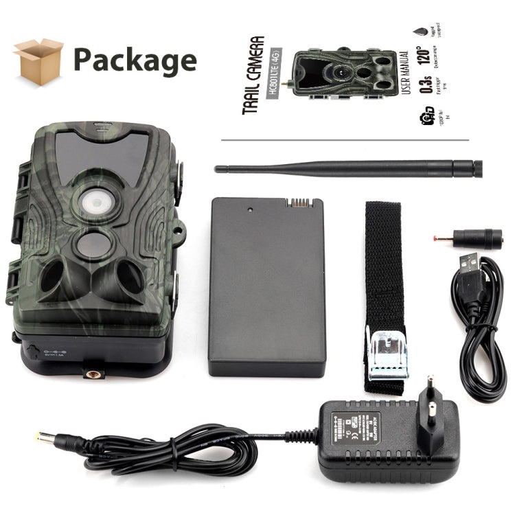 4G Outdoor Tracking Hunting Camera 5000mAh Lithium Battery Version, With EU Plug Adapter