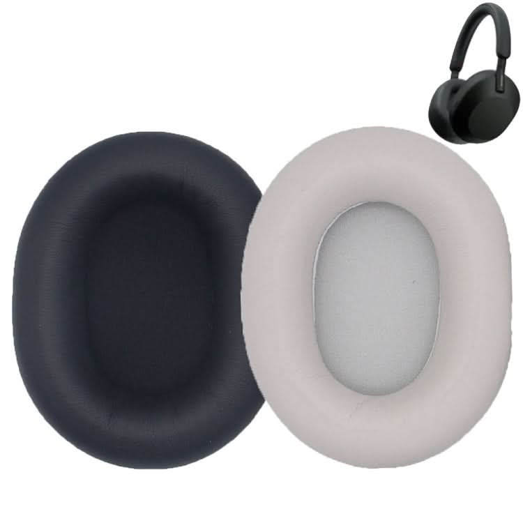 2pcs For Sony WH-1000XM5 Headphone Sponge Leather Case Earmuffs