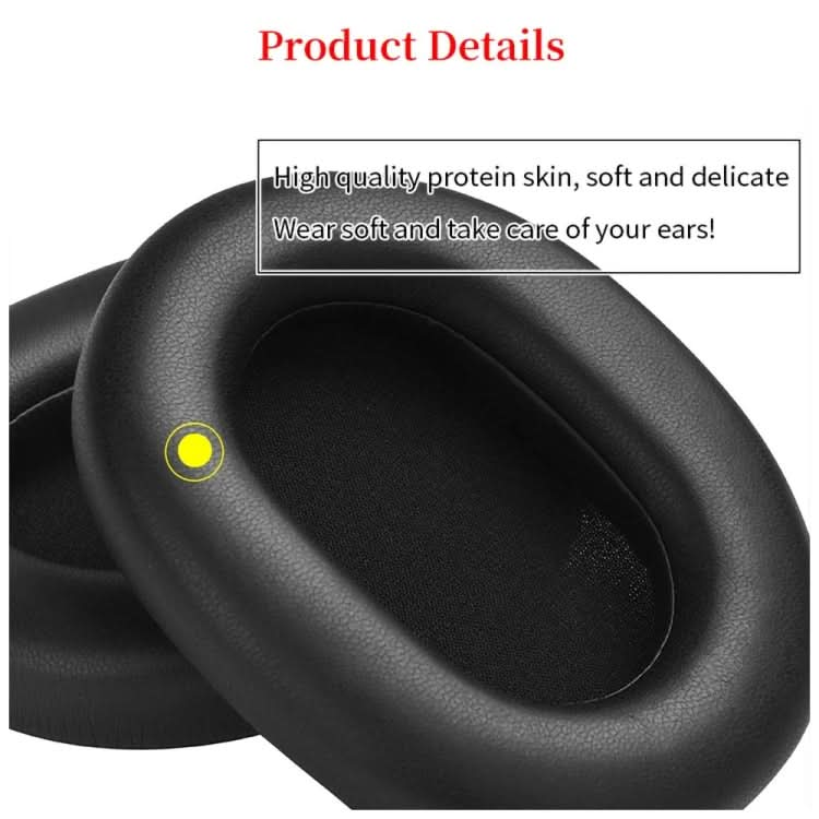 2pcs For Sony WH-1000XM5 Headphone Sponge Leather Case Earmuffs