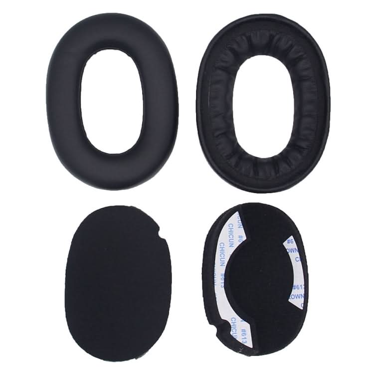 2pcs For Jabra Elite 85h Headphone Leather Case Sponge Earmuffs Earpad Protective Cover