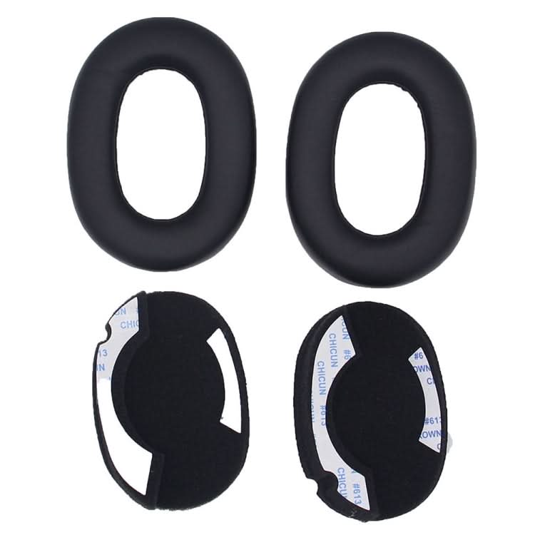 2pcs For Jabra Elite 85h Headphone Leather Case Sponge Earmuffs Earpad Protective Cover