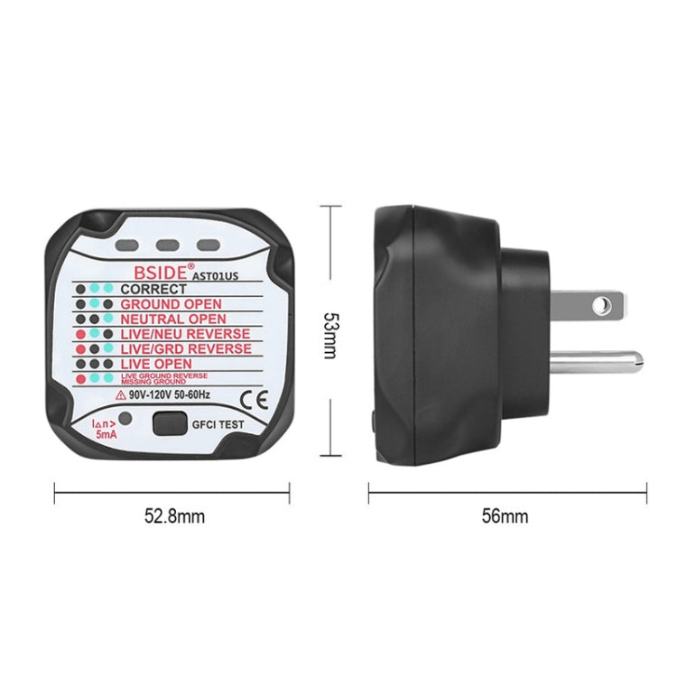 BSIDE AST01 Plug Power Tester Electrical Socket Detector Reluova