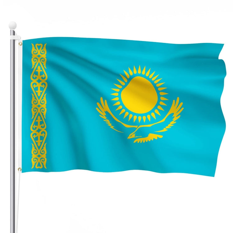 Kazakhstan National Flag Polyester Decorative Flag My Store