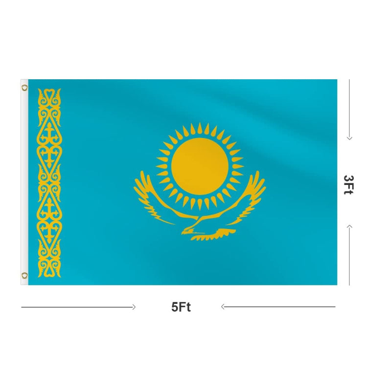 Kazakhstan National Flag Polyester Decorative Flag My Store