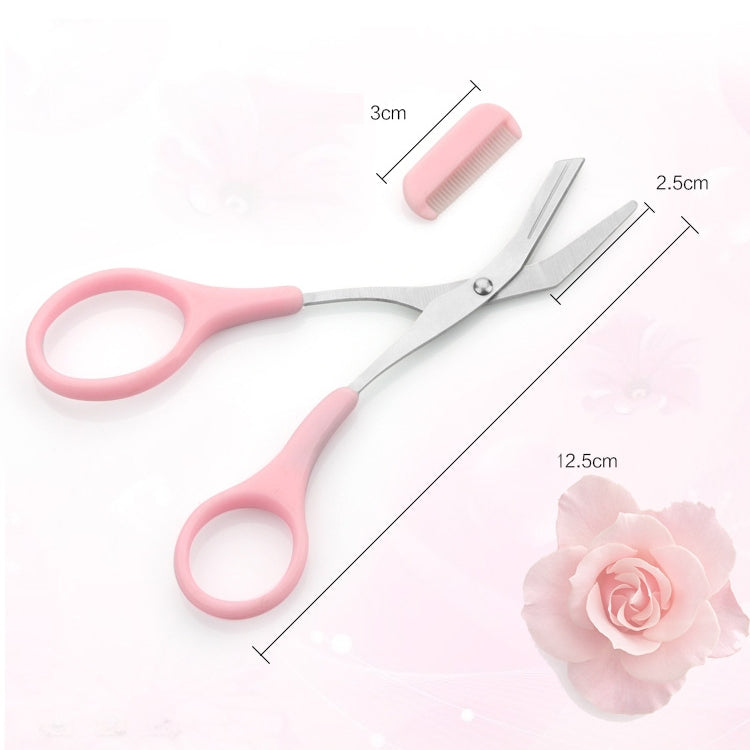 Stainless Steel Eyebrow Scissors with Comb Beauty Tools My Store