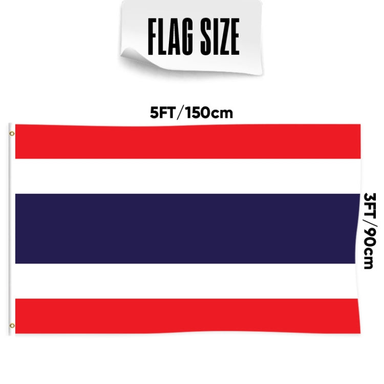 90 x 150cm Thailand Flag No. 4 Polyester Decorative Flag My Store