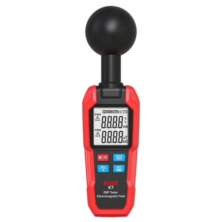 BSIDE K7 Handheld Electromagnetic Radiation Detector Electromagnetic Wave Tester Reluova