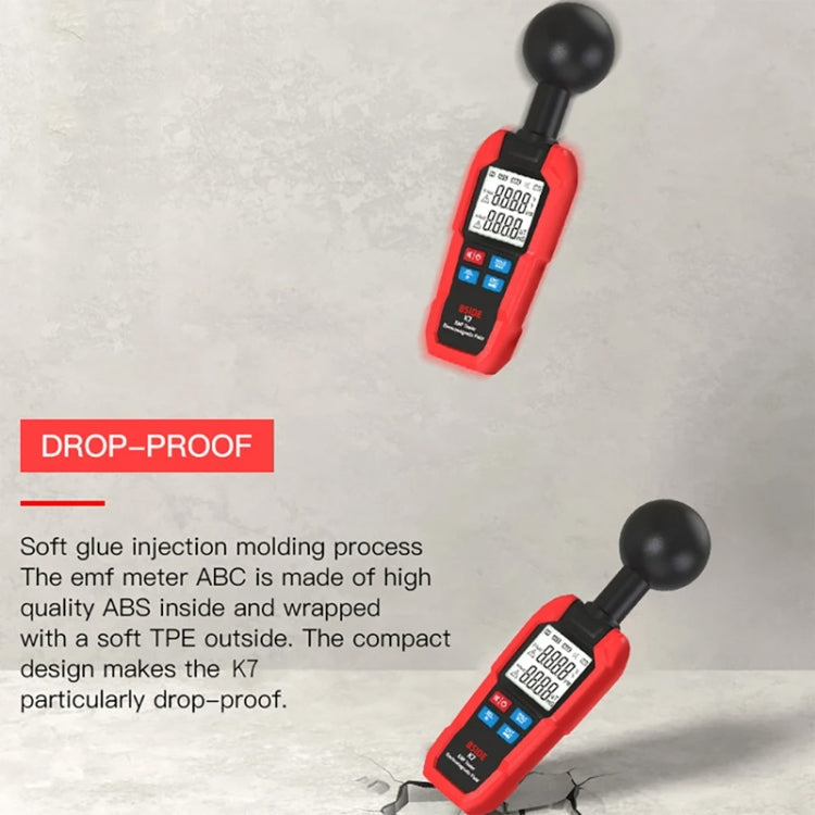 BSIDE K7 Handheld Electromagnetic Radiation Detector Electromagnetic Wave Tester Reluova