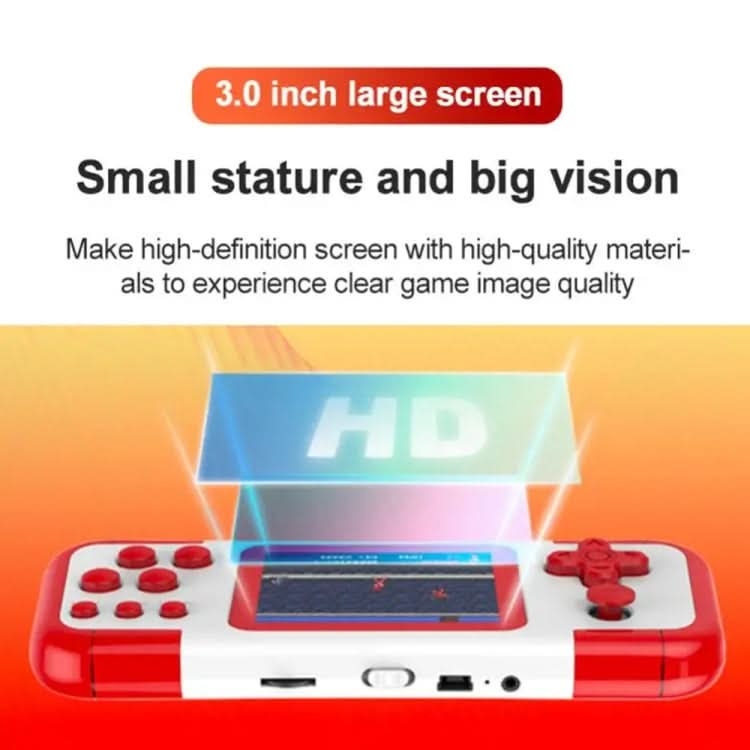 A12 3.0-Inch HD Colorful Screen Retro Handheld Game Console With 666 Built-In Games Reluova