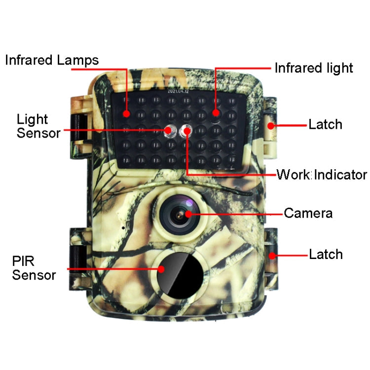 PR600C 20MP 1080P HD Infrared Camera Outdoor Hunting Camera 38 Infrared Light Monitoring Camera Reluova