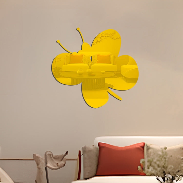 Acrylic Butterfly Stereo Wall Stickers Bedroom Living Room Background Wall Decoration Soft Mirror My Store