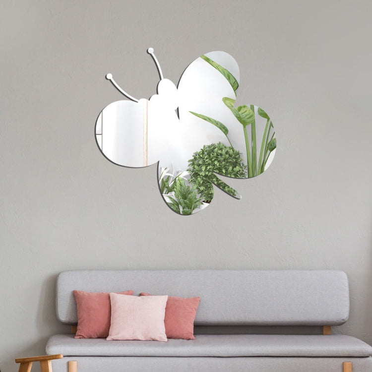 Acrylic Butterfly Stereo Wall Stickers Bedroom Living Room Background Wall Decoration Soft Mirror My Store