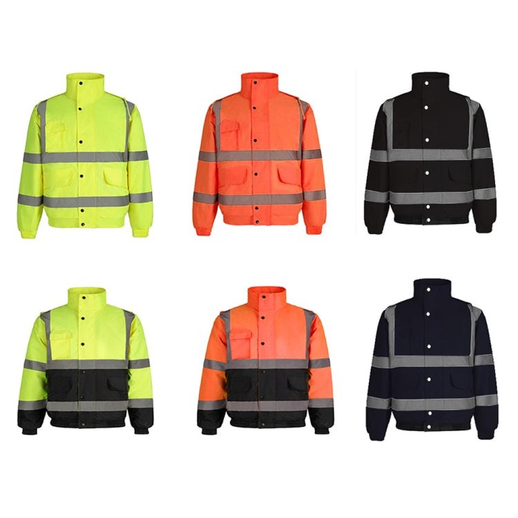 Winter Warm Waterproof Short Multi-pocket Reflective Cotton Jacket