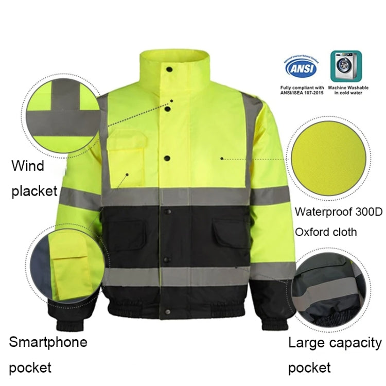 Winter Warm Waterproof Short Multi-pocket Reflective Cotton Jacket My Store