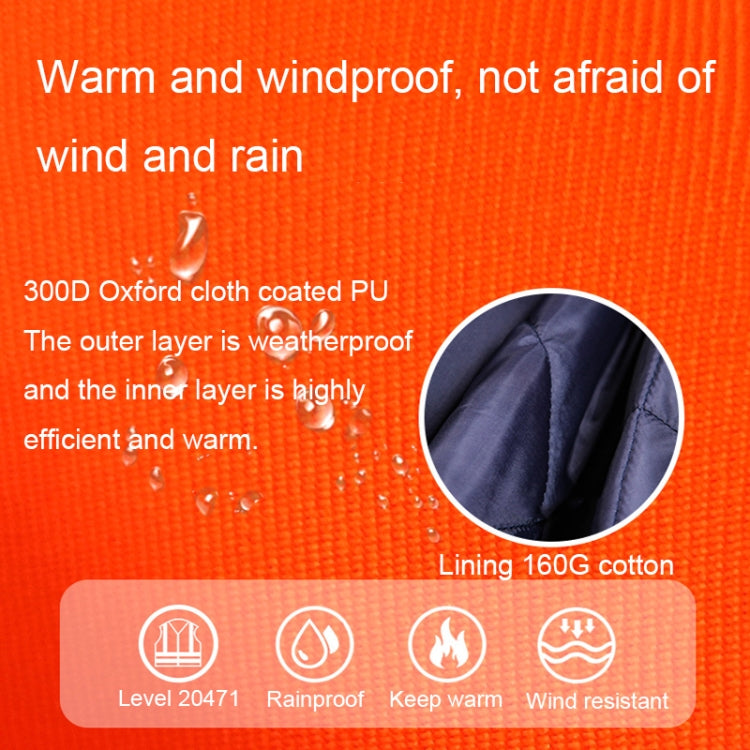 Winter Warm Waterproof Short Multi-pocket Reflective Cotton Jacket