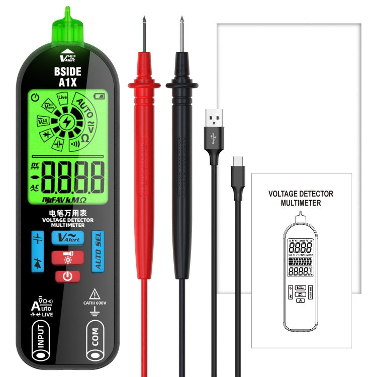 BSIDE A1X Charging Model Mini Digital Electric Pen Intelligent Automatic Merit Multimeter Reluova