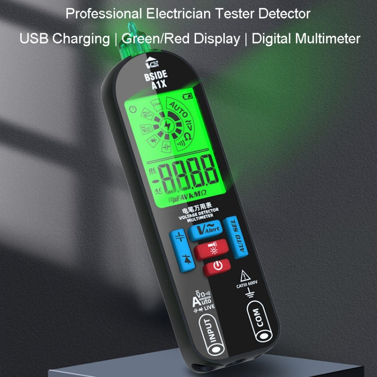 BSIDE A1X Charging Model Mini Digital Electric Pen Intelligent Automatic Merit Multimeter Reluova