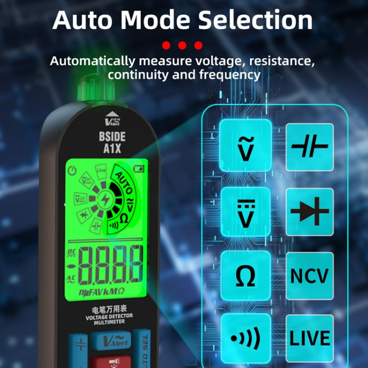 BSIDE A1X Charging Model Mini Digital Electric Pen Intelligent Automatic Merit Multimeter Reluova