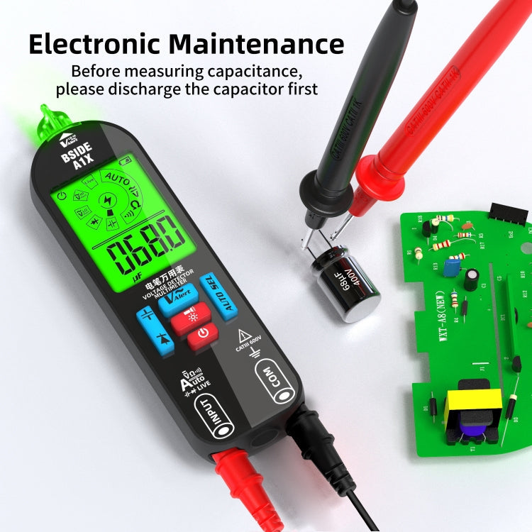 BSIDE A1X Charging Model Mini Digital Electric Pen Intelligent Automatic Merit Multimeter Reluova