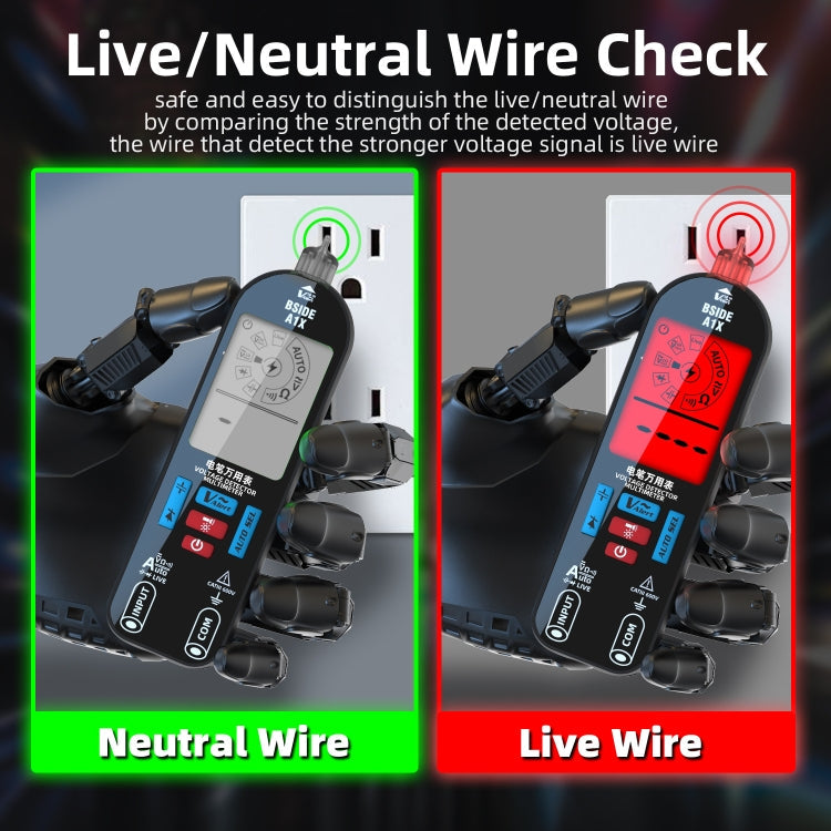 BSIDE A1X Charging Model Mini Digital Electric Pen Intelligent Automatic Merit Multimeter Reluova