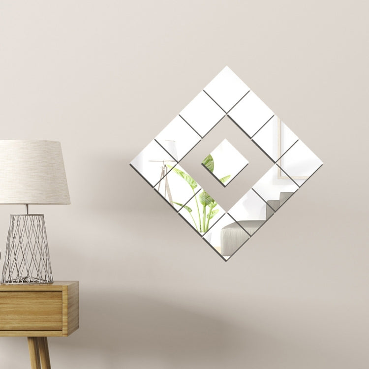 Acrylic Mirror Square Stereo Wall Stickers Self-Adhesive Decorative Soft Mirror Right Angle Model My Store