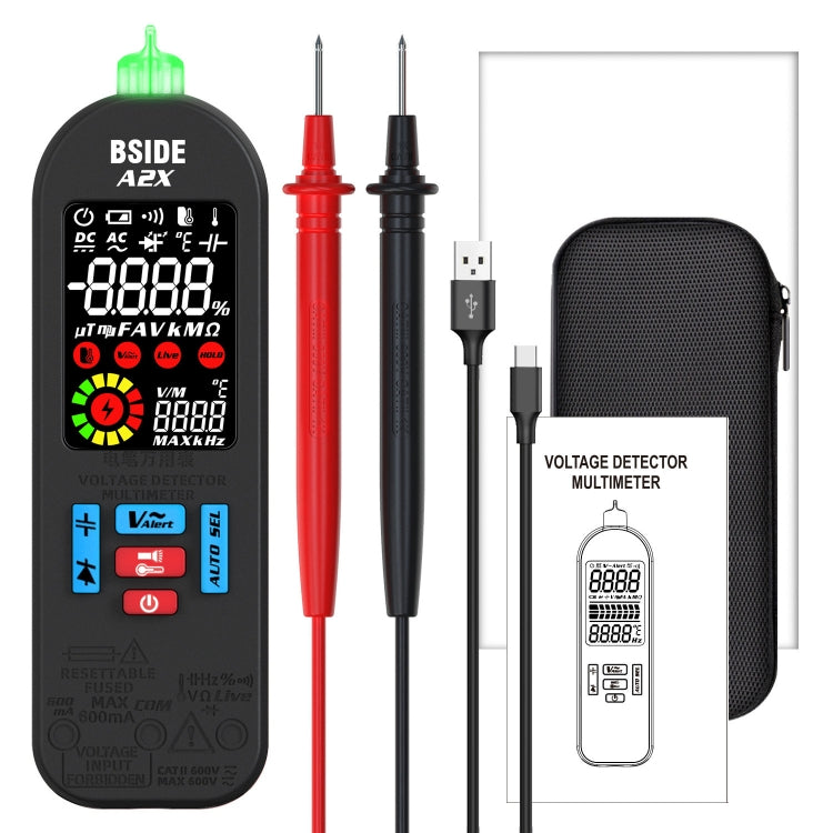 BSIDE A2X Charging Model Mini Digital Pen Auto Ranging Multimeter Reluova