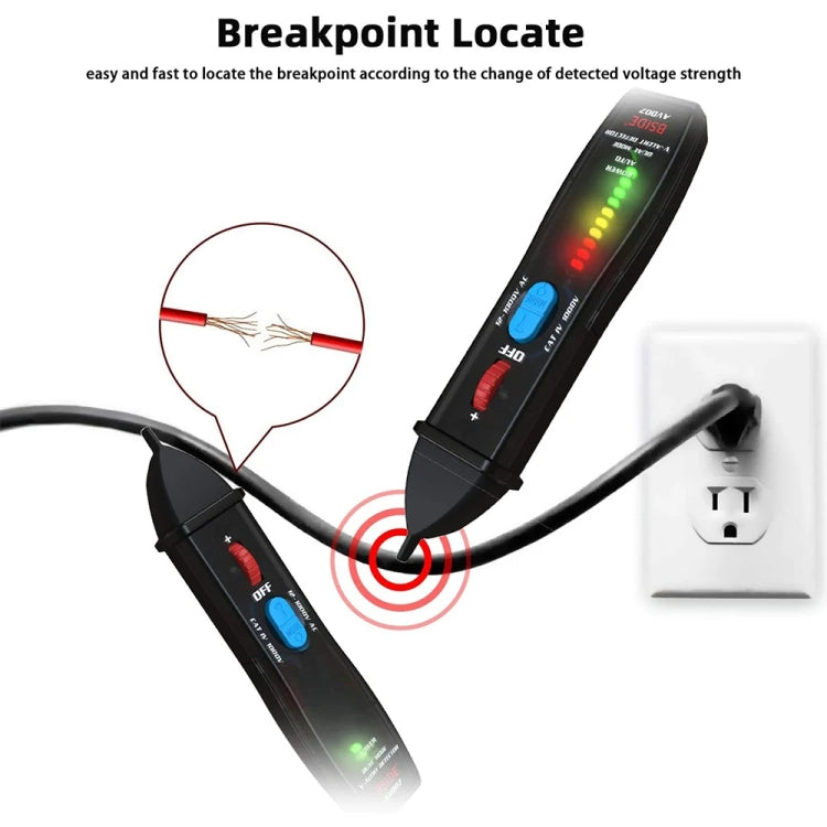 BSIDE AVD07 Smart Dual Mode Electric Pen Non-Contact Break-Point Sensing AC Voltage Tester Reluova