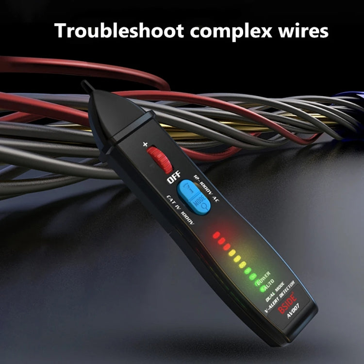 BSIDE AVD07 Smart Dual Mode Electric Pen Non-Contact Break-Point Sensing AC Voltage Tester Reluova