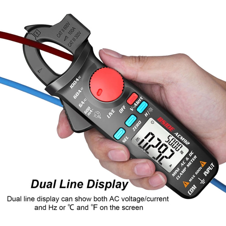 BSIDE ACM92 Digital Clamp Multimeter Current And Voltage Tester Reluova