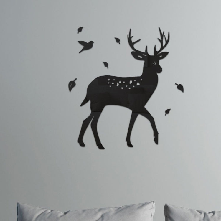 8pcs /Set Acrylic Deer Mirror Wall Stickers Home Background Decoration My Store