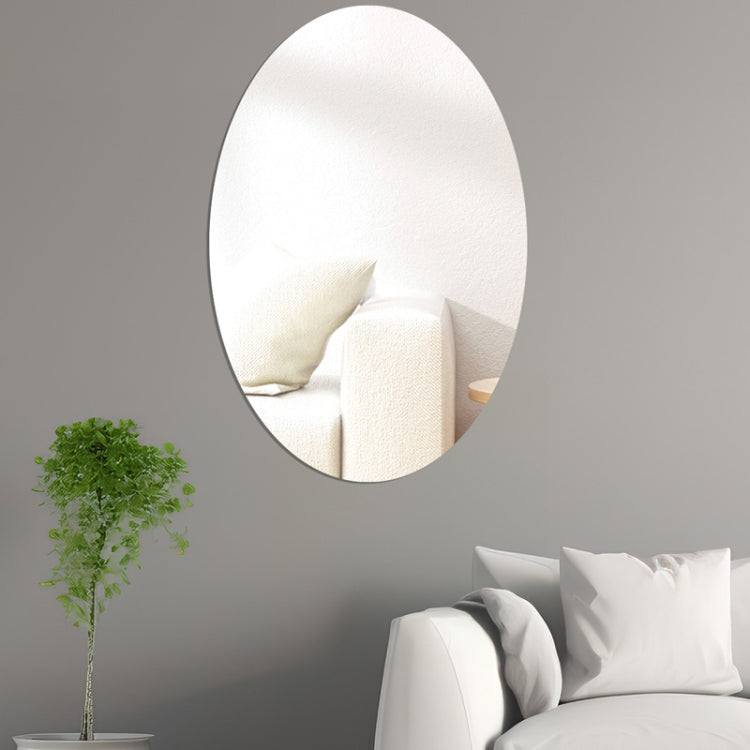 Oval Acrylic Mirror Stereo Wall Stickers Home Decoration Soft Mirror My Store