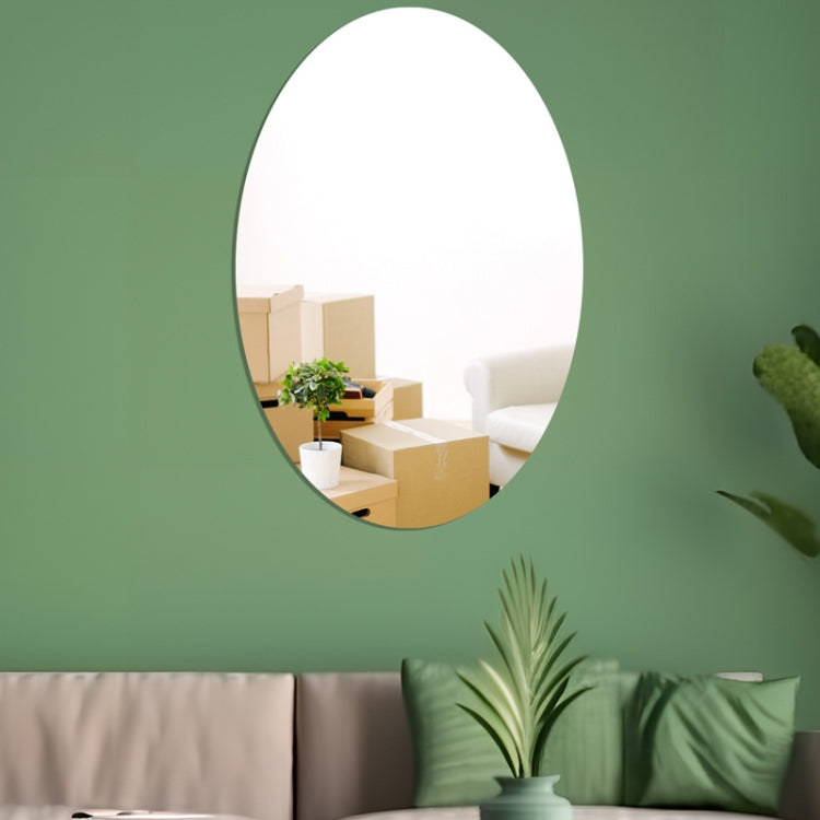 Oval Acrylic Mirror Stereo Wall Stickers Home Decoration Soft Mirror My Store