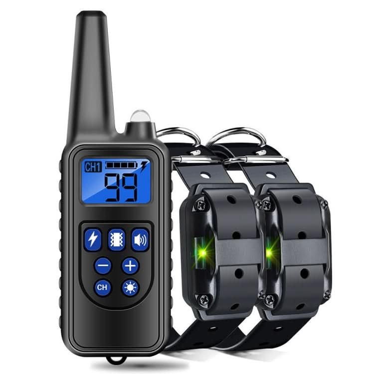 800m Remote Control Stop Barker Dog Trainer Smart Anti-Disturbance Vibration Collar-Reluova