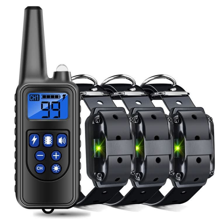 800m Remote Control Stop Barker Dog Trainer Smart Anti-Disturbance Vibration Collar-Reluova