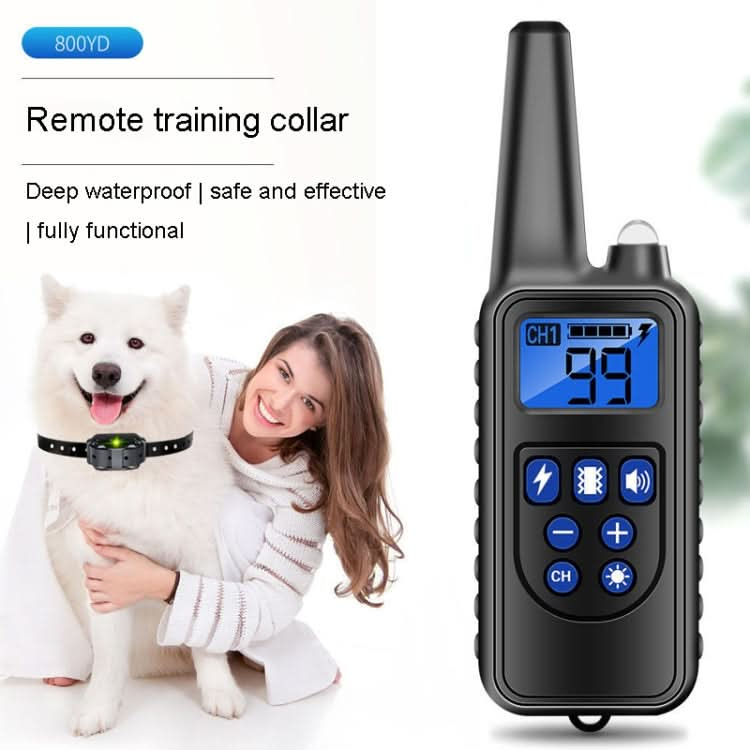 800m Remote Control Stop Barker Dog Trainer Smart Anti-Disturbance Vibration Collar-Reluova