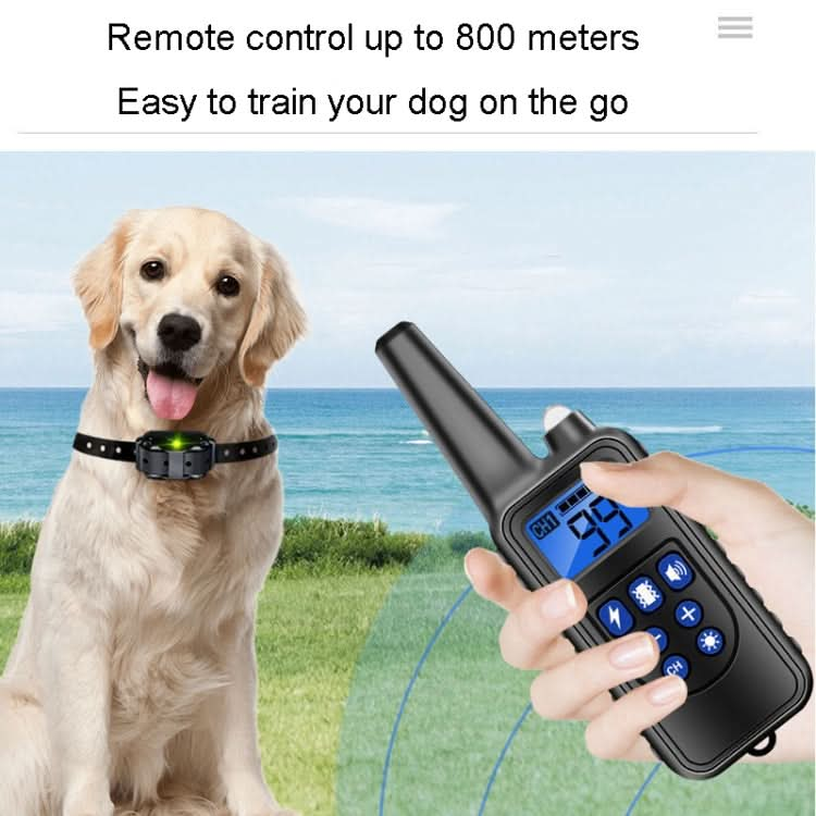 800m Remote Control Stop Barker Dog Trainer Smart Anti-Disturbance Vibration Collar-Reluova