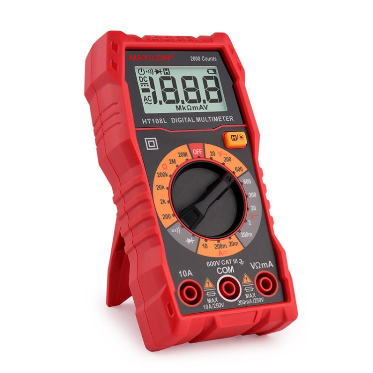 HT108L 600V 10A LCD Digital Multimeter DC Voltage Diode Frequency Multitester Current Tester Reluova